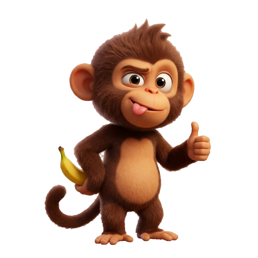 Naughty Wild Monkey mascot